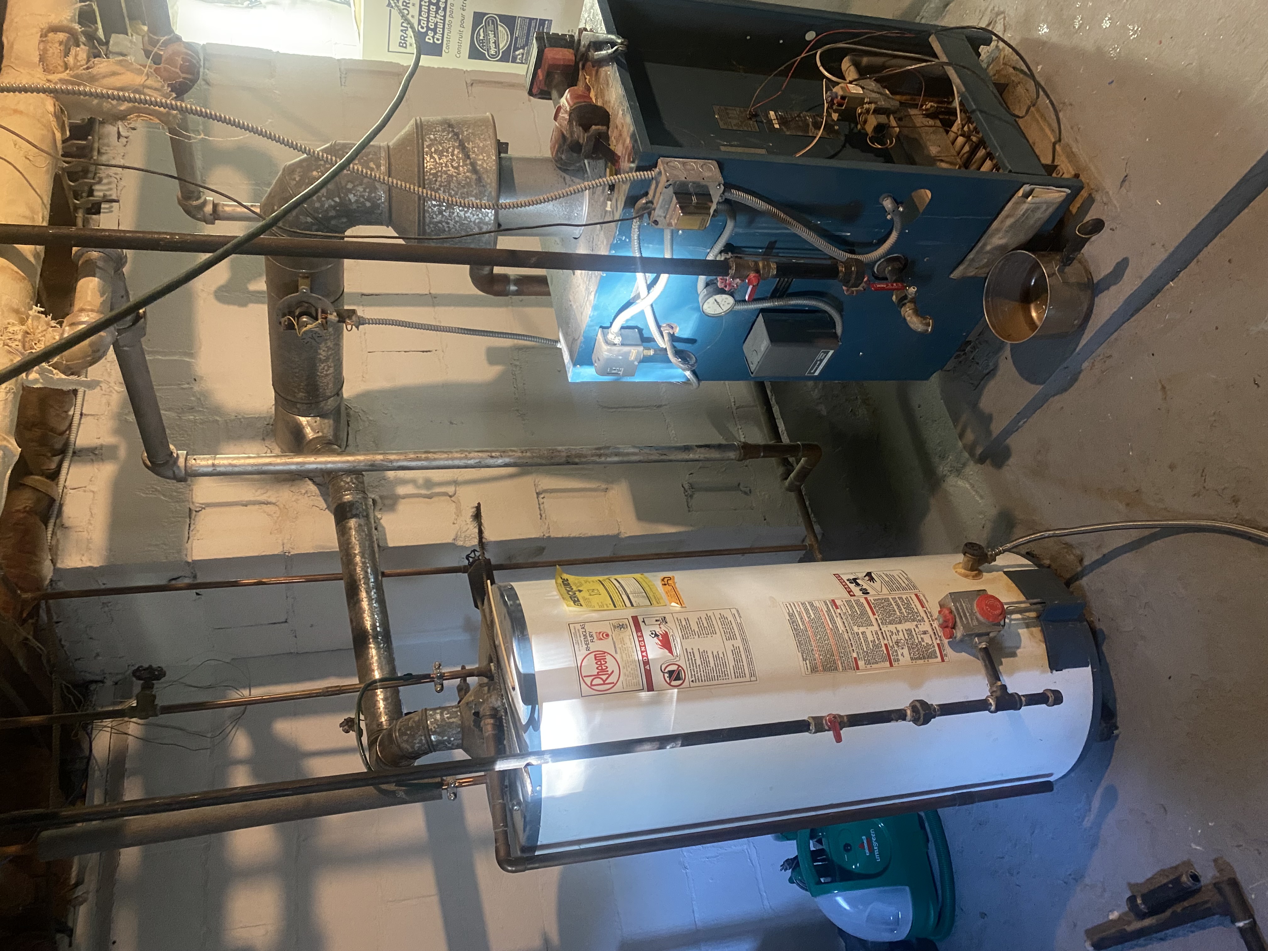 Radiant heating boiler system