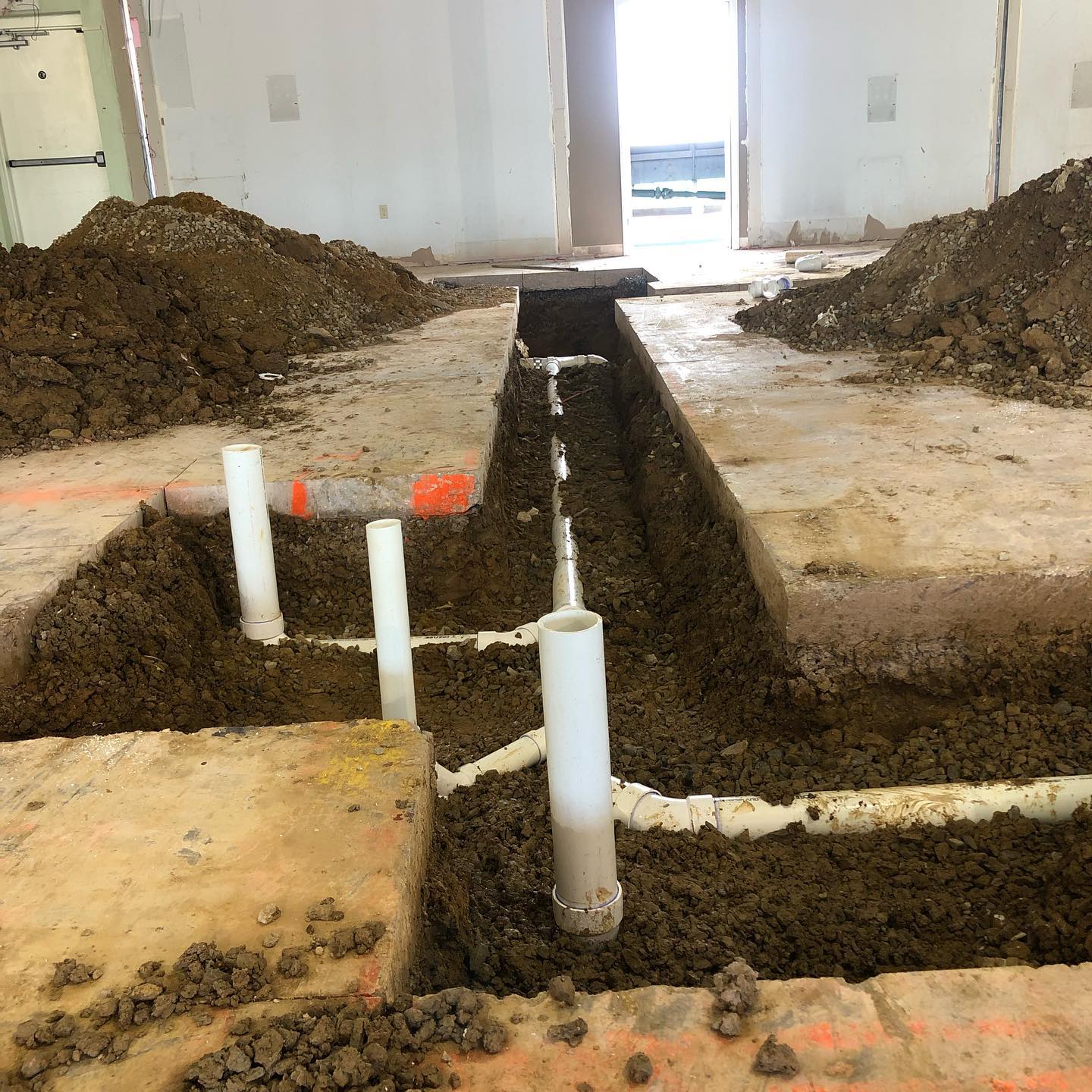 Underground Sewer Line